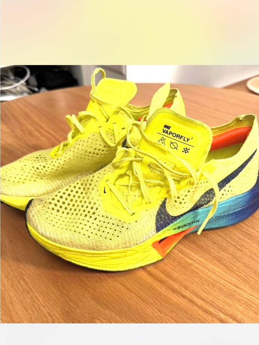 Nike Vaporfly 3 Neon Yellow Running Shoes